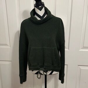 Sweaty Betty Forest Green Cowl Neck Sweater